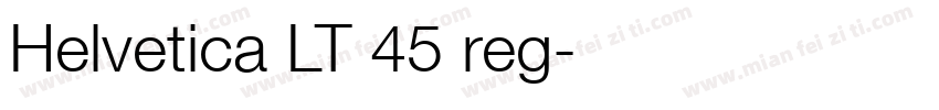 Helvetica LT 45 reg字体转换